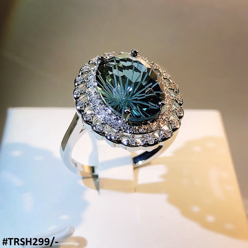 Oval Cusion Step Ring