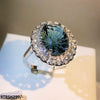 Oval Cusion Step Ring