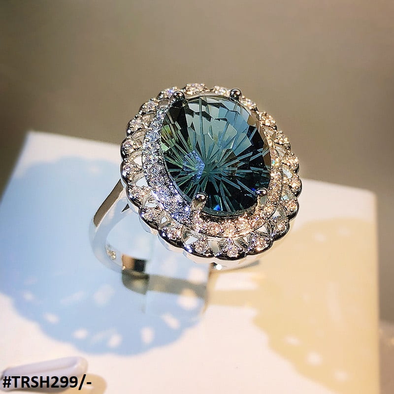 Oval Cusion Step Ring