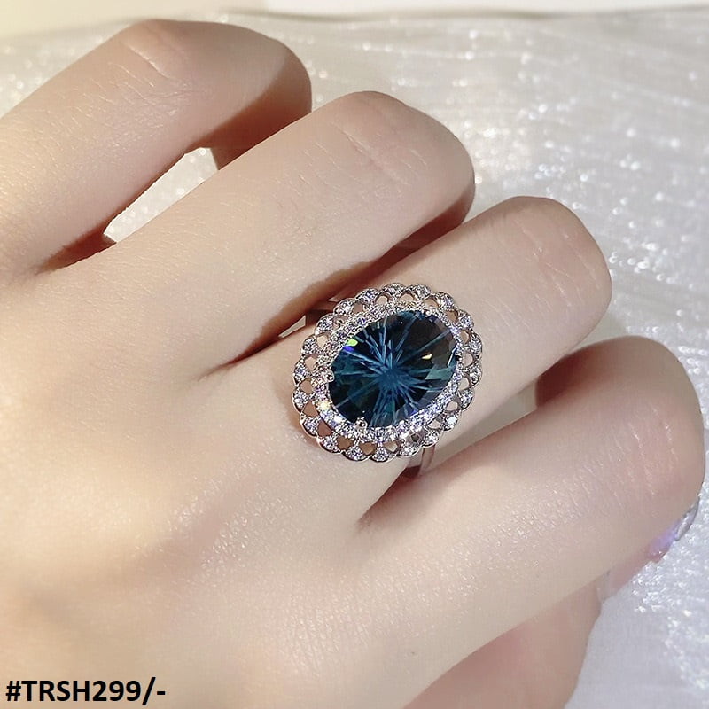 Oval Cusion Step Ring