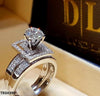 Cathedral Twice Zircon Ring