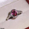 Step Oval Zircon Ring
