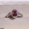 Step Oval Zircon Ring