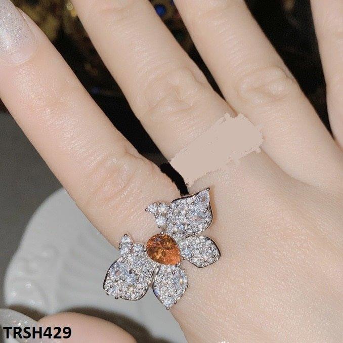 Spider Flower Adjustable Ring