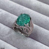 Oval Stone Zircon Ring