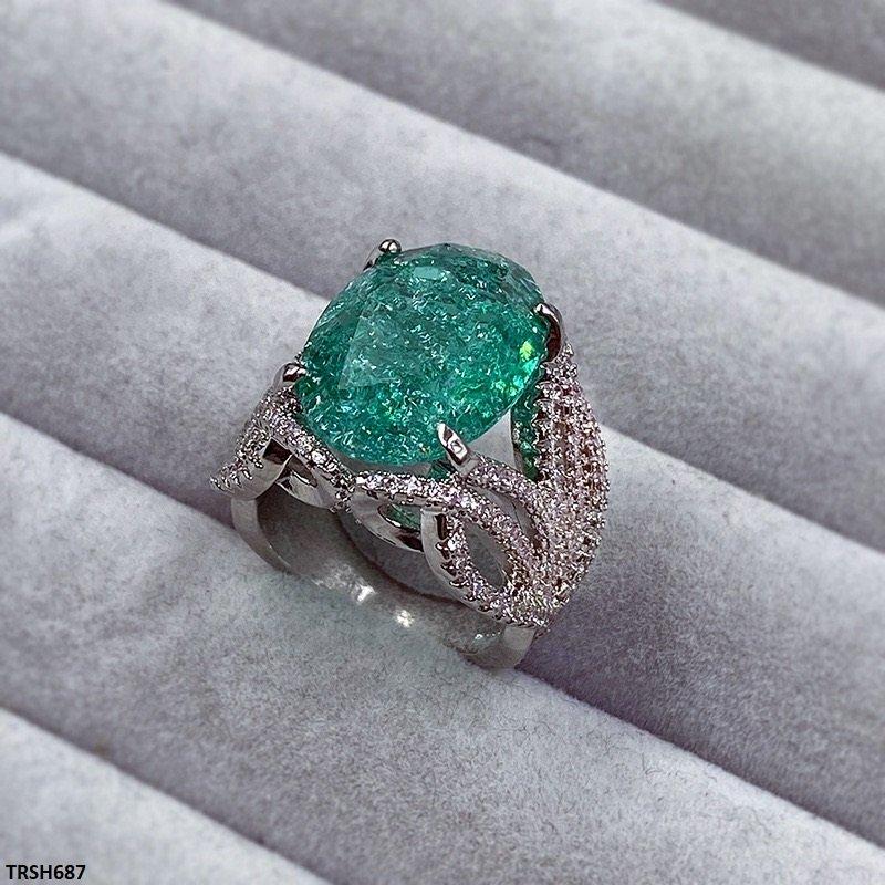 Oval Stone Zircon Ring