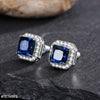 Square Stud Zircon Pair