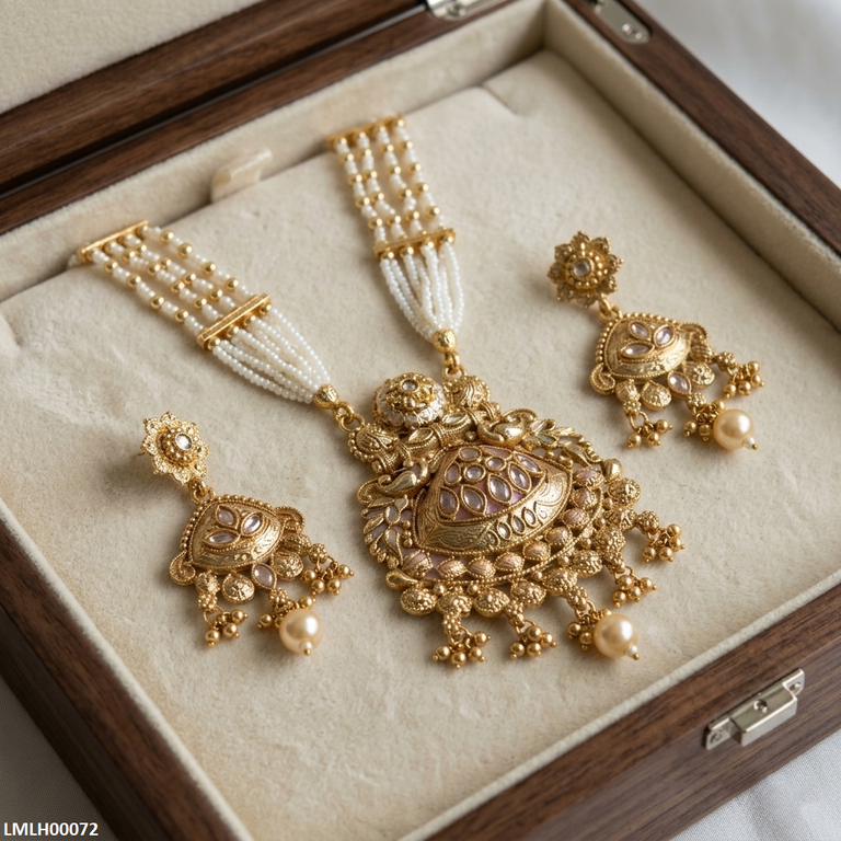 Marquise Pearl Drop Mala Set
