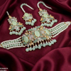 Oval Pearl Drop Choker Set