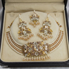 Oval Pearl Drop Choker Set