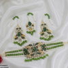 Oval Pearl Drop Choker Set