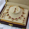 Square Flower Necklace Set