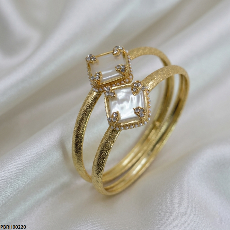 Square Pearl Stone Bracelet