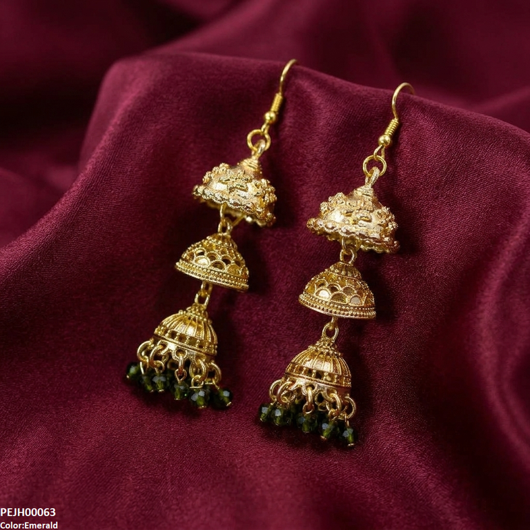 Three Tier Drop Jhumki