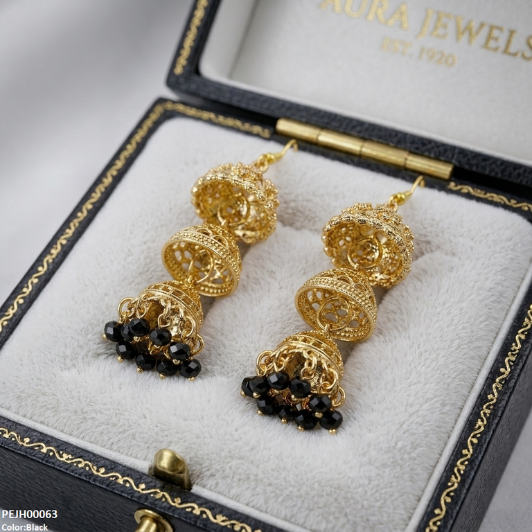 Three Tier Drop Jhumki