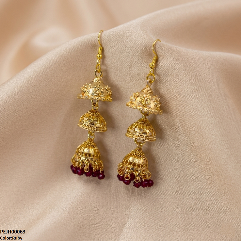 Three Tier Drop Jhumki