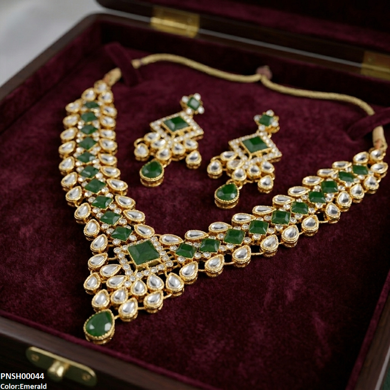 Square /Tear Stone Necklace Set
