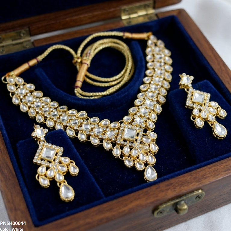 Square /Tear Stone Necklace Set