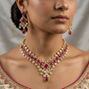 Square /Tear Stone Necklace Set