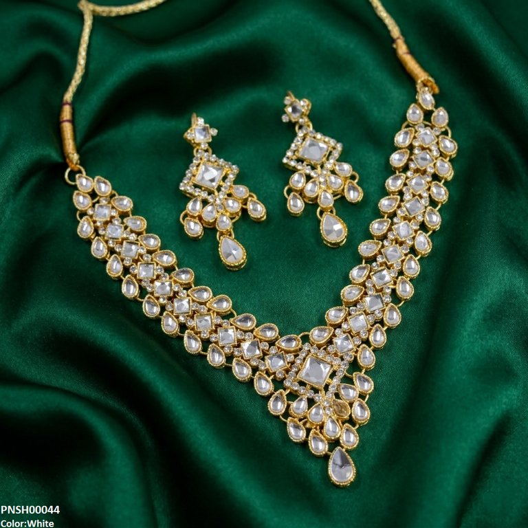 Square /Tear Stone Necklace Set