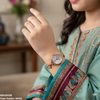 Round Flower Star Chain Watch