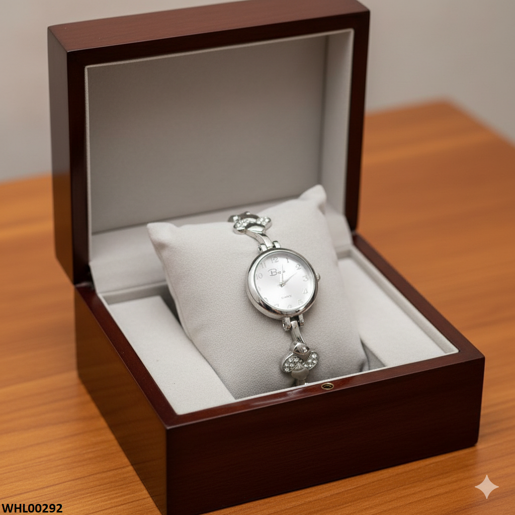 Round Silver Chain Dial Watch