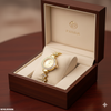 Round Stone Chain Watch