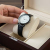 Round Black Bezel Dial Women's Watch