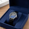 Round Stone Dial Women's Watch