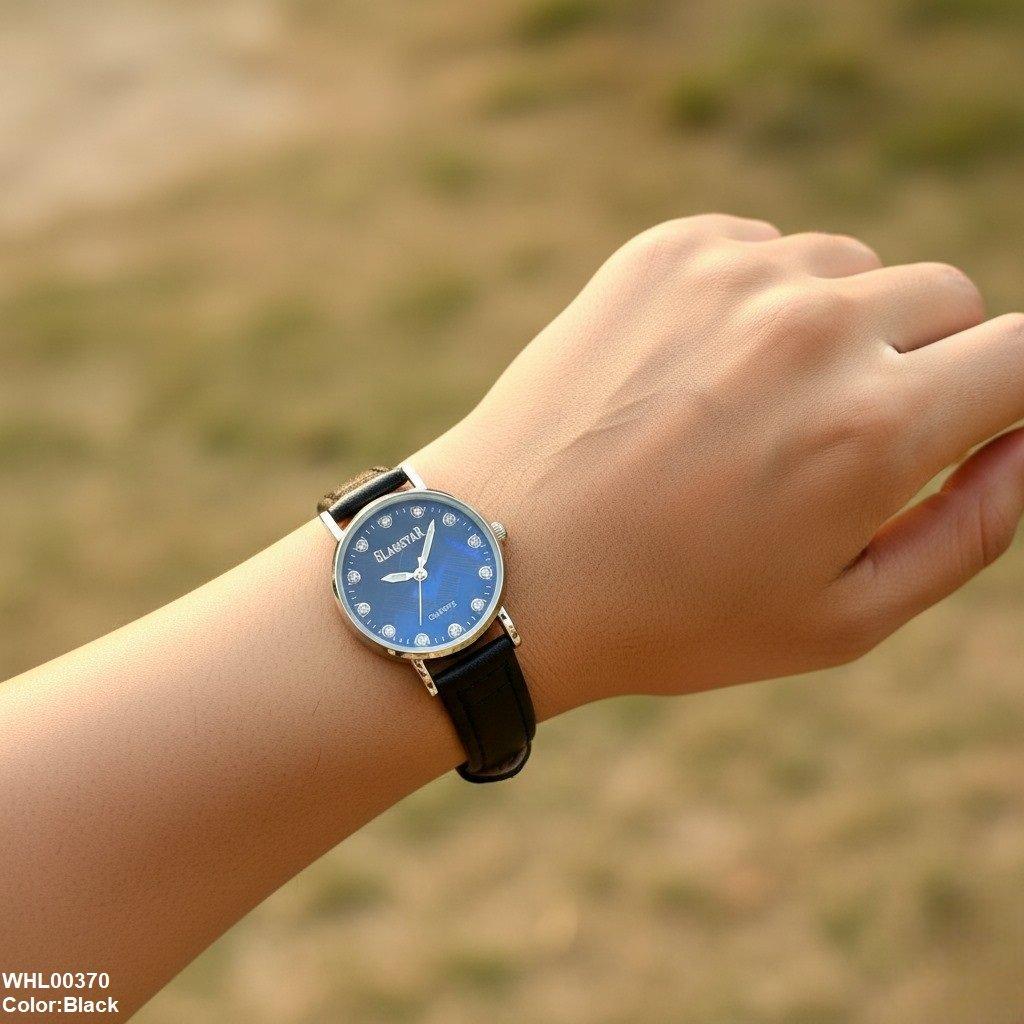 Round Stone Dial Women's Watch