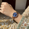 Round Stone Dial Women's Watch