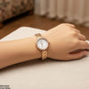 Round Stone Dial Women's Watch