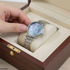 Round Stone Dial Women's Watch