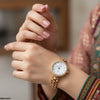 Round Rhinestone Bezel Dial Women's Watch