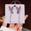 Butterfly Drop Earrings Pair