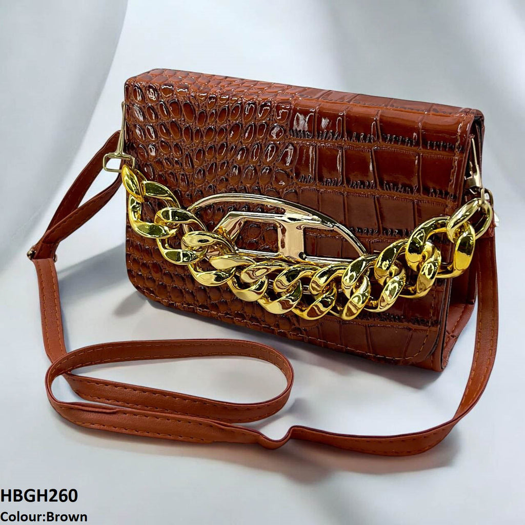 Chain Oval Batch Hand Bag