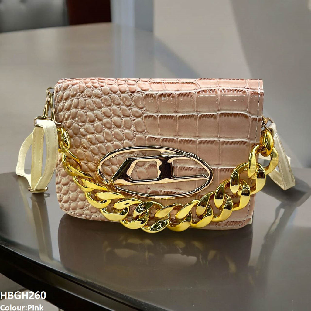 Chain Oval Batch Hand Bag