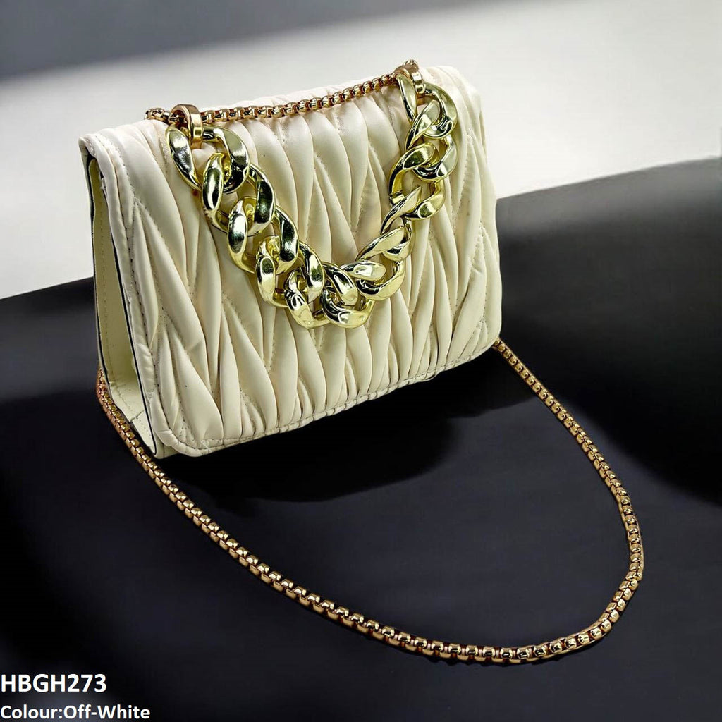 Linked Chain Embroidery Bag