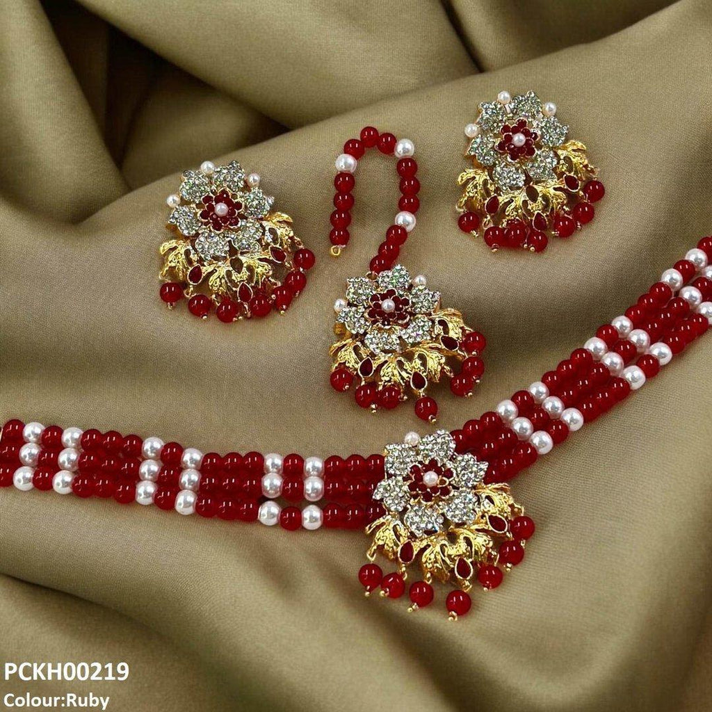 Flower Neck Choker Set