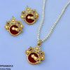 Flower Round Pendant Set