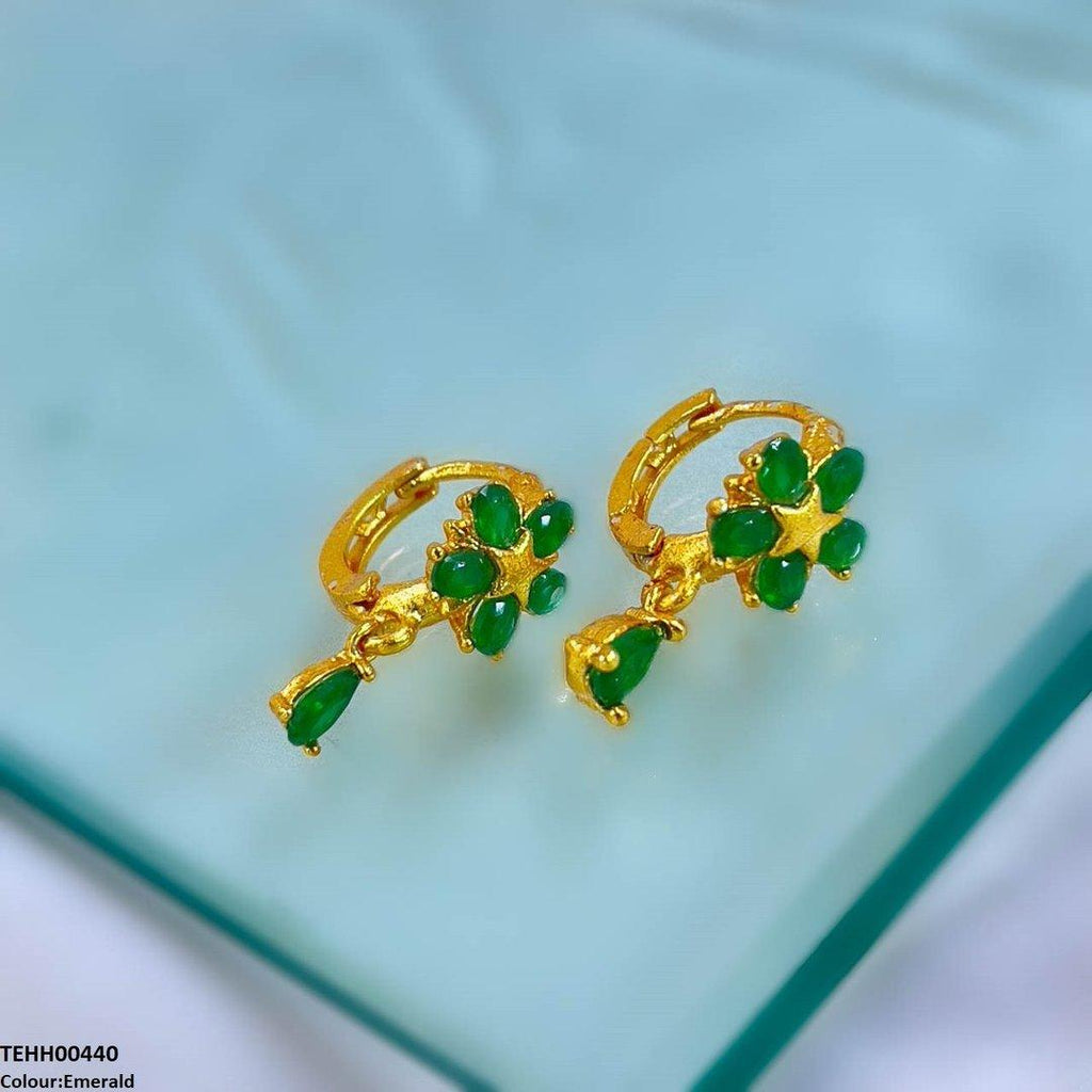 Tear Drop Hoops Pair