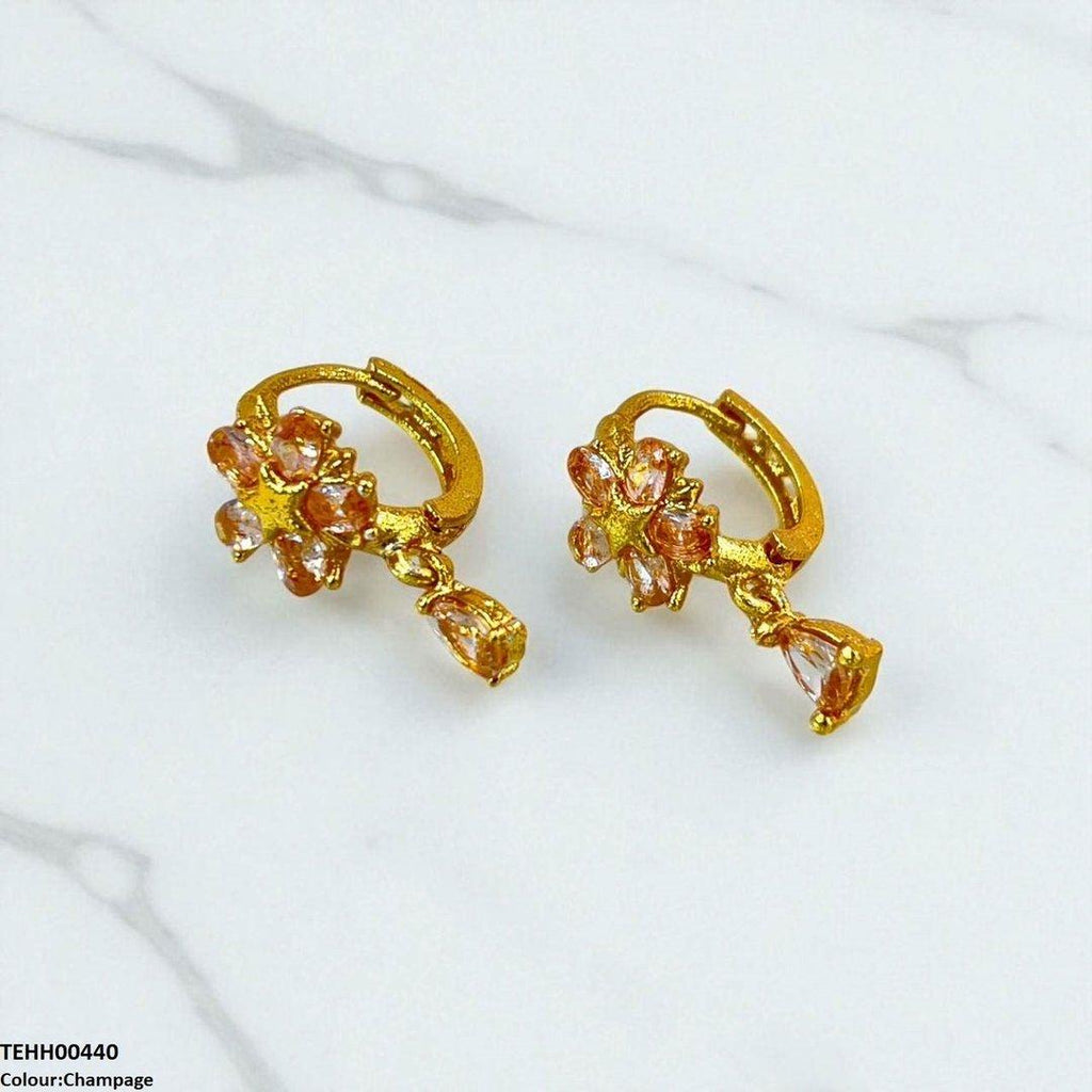 Tear Drop Hoops Pair
