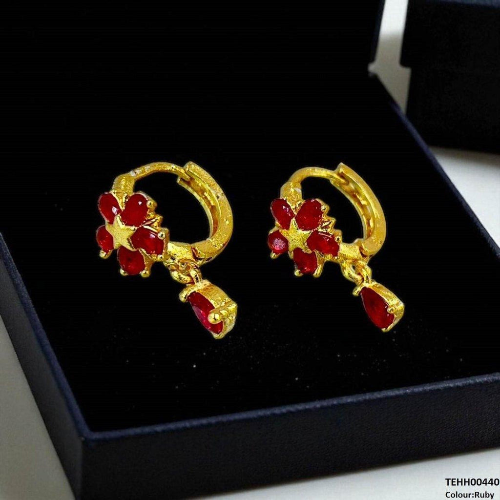 Tear Drop Hoops Pair