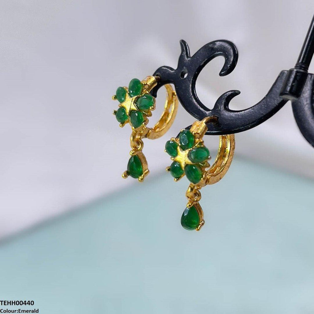 Tear Drop Hoops Pair