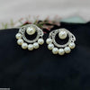 Round Pearl Drop Earrings