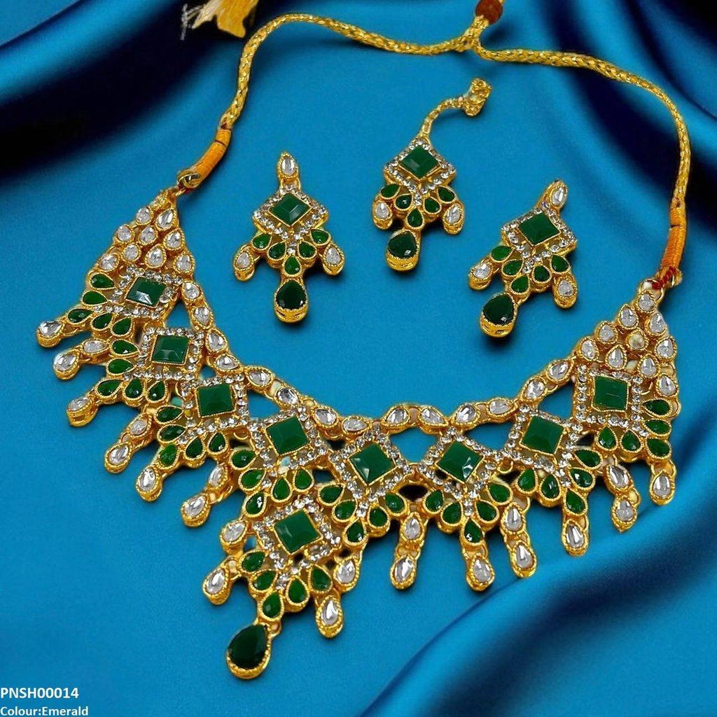 Square/Tear Drop Necklace Set