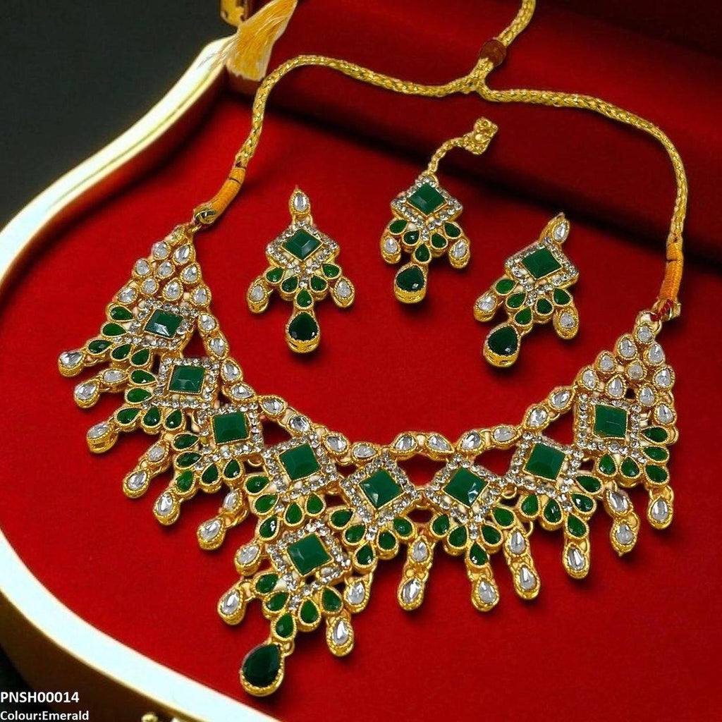 Square/Tear Drop Necklace Set