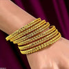 Double Rope Twist Bangles 6 Pcs Set