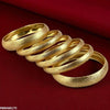 Sandblasted Bangles 6 Pcs Set