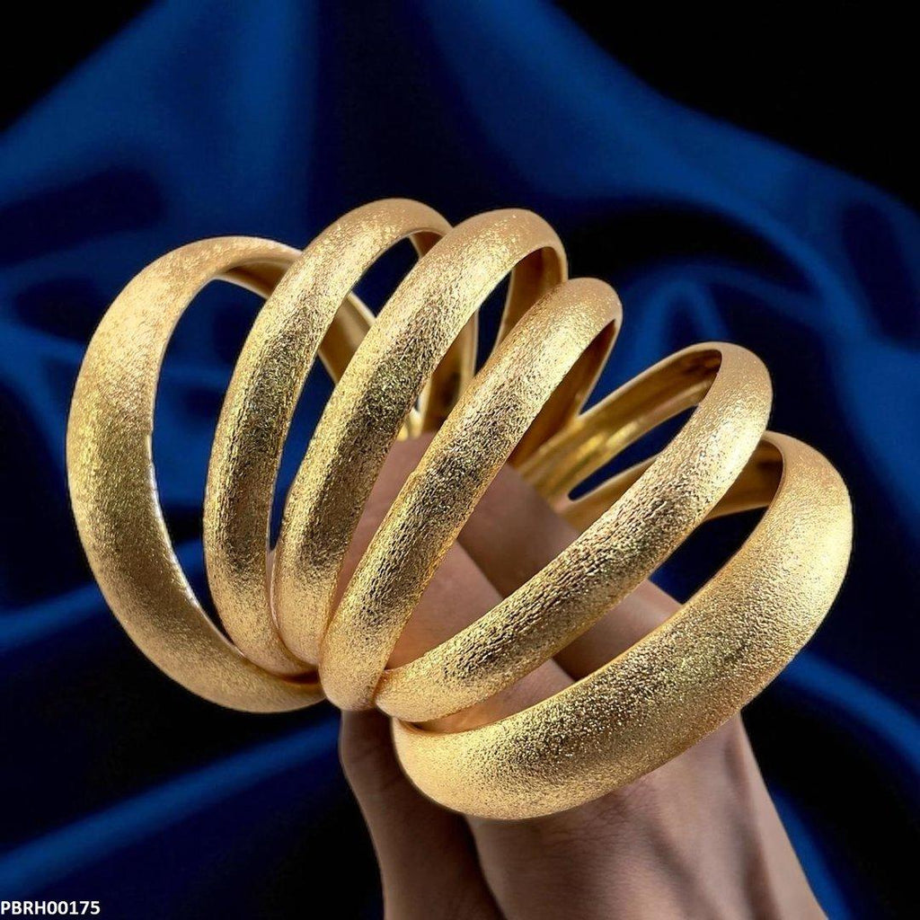 Sandblasted Bangles 6 Pcs Set